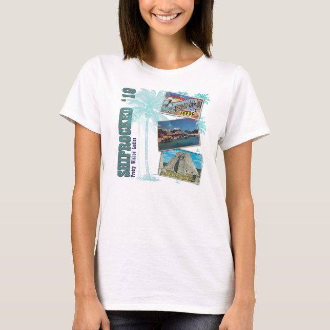 T-shirt Cartes postales PWL - Chemise circulaire fleurie (Devant)
