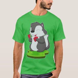 T-shirt Cartes Skunk Poker Poker