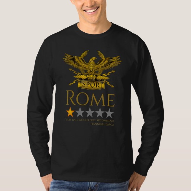 T-shirt Carthage Hannibal Barca Ancien Rome Deuxième Pun (Devant)