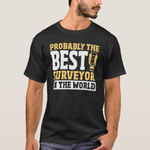 T-shirt Cartographe Land Recorder Land Surveering Land S