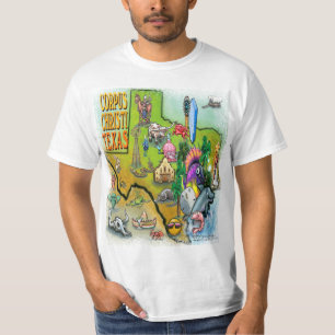 T-shirt Cartographie de Corpus Christi Tx