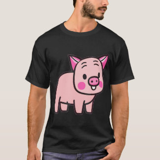 T-shirt Cartographie de porc mignon élevage de porc Kawaii
