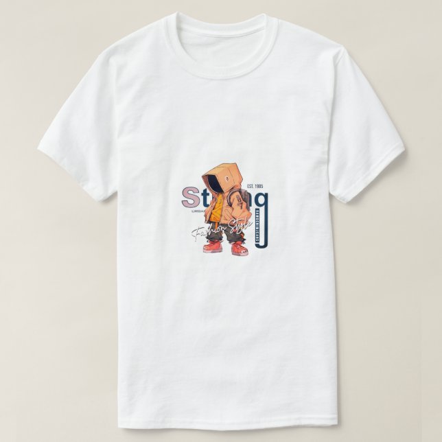 T-shirt carton (Design devant)