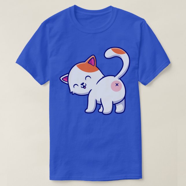 T-shirt Carton de boutons de chats mignon (Design devant)