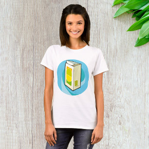 T-shirt Carton de jus coloré minimaliste moderne