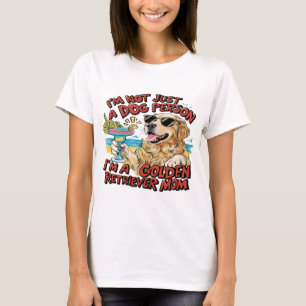 T-shirt Carton de mère Golden Retriever