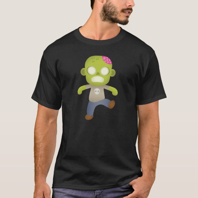 T-shirt Carton mignon Zombie (Devant)