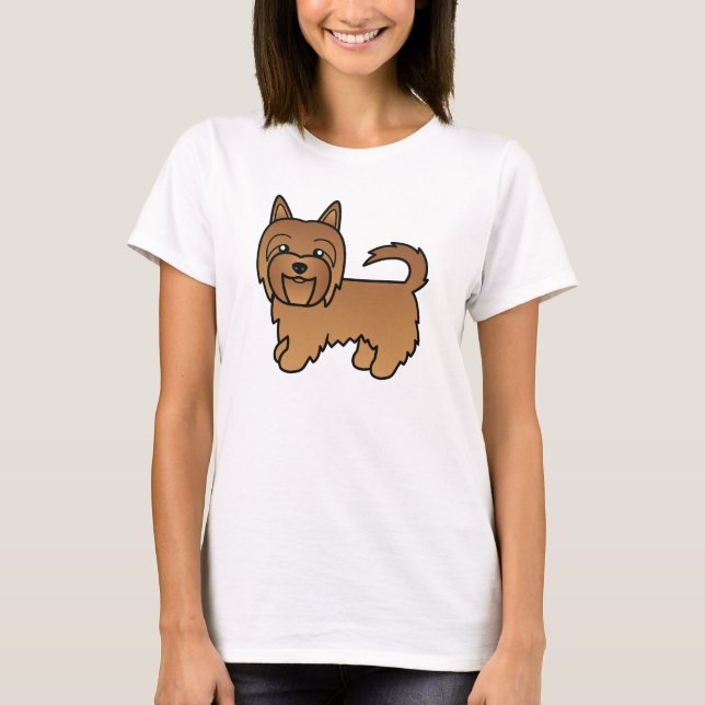 T-shirt Carton rouge Terrier australien (Devant)