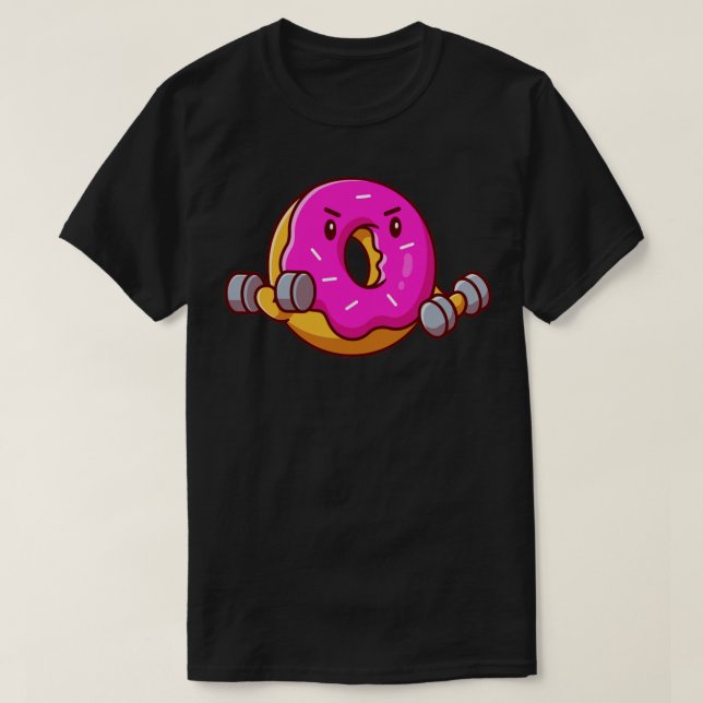 T-shirt Cartoon à sonnette à bec à levain Doughnut mou (Design devant)