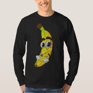 T-shirt Cartoon Banana Fruit Amateur Alimentation saine Vé