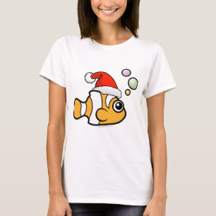 T-shirt Cartoon Clownfish Père Noël