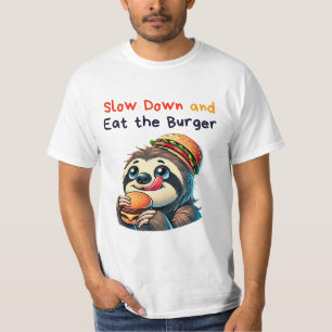 T-shirt Cartoon de hamburger mignon