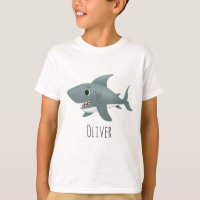 Cartoon de requin bleu bleu bleu