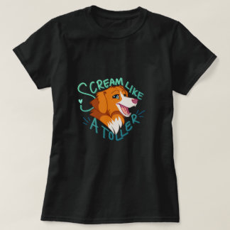 T-shirt Cartoon Dog Toller hurle Duck Tolling Retriever