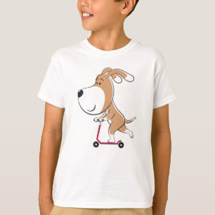 T-shirt Cartoon Drôle Chien Chien Chien Chien Chien Puppy 