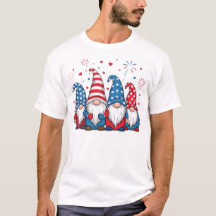 T-shirt Cartoon États-Unis American Gnomes-68123