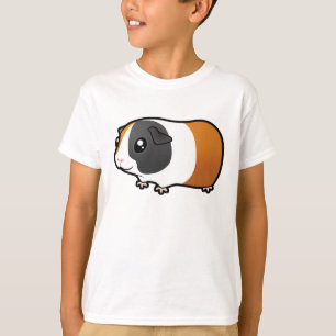 T-shirt Cartoon Guinea Pig (cheveux lisses)