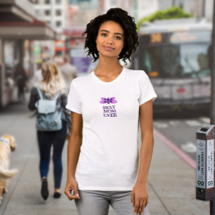 T-shirt Cartoon minimaliste Papillon Meilleure maman jamai