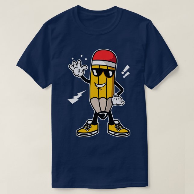 T-SHIRT CARTOON PENCIL (Design devant)