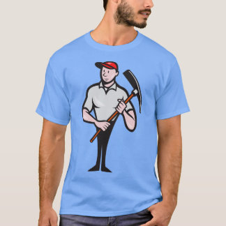 T-shirt Cartoon Pickaxe du chantier