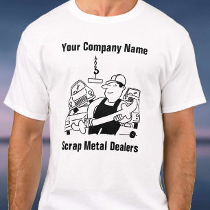 T-Shirt Cartoon pour Négociants en Métaux de Récup