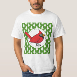 T-shirt Cartoon Red Cardinal