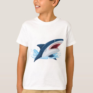T-shirt cartoon shark
