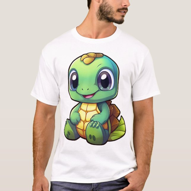 T-shirt Cartoon turtle illustration Copy Copy (Devant)