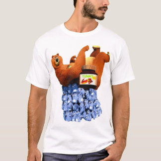T-SHIRT CARTOUCHE DE CADEAU GRIZZY ET LEMMINGS AMUSANT ENF