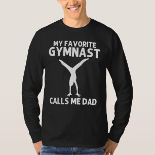 T-shirt Cartwheel Art pour Papa Papa Pymnast Poignée Poign