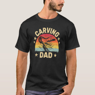 T-shirt Carving DAD Woodworker boiserie rétro Woodcarv