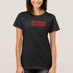 T-shirt Casablanca Maroc Drapeau Marocco Maroc Al Maghri
