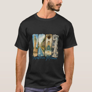 T-shirt Casablanca Maroc Voyager Voyage Pinceau Souvenir