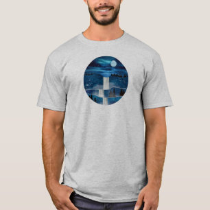 T-shirt Cascade bleue