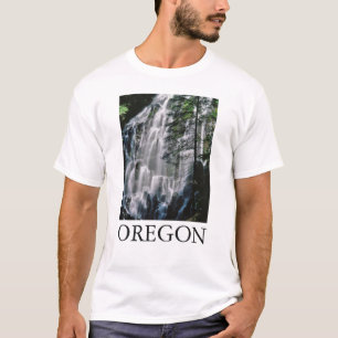 T-shirt Cascade dans la forêt, Oregon