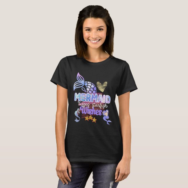 T-shirt Cascade de la Sirène d'Été (Devant entier)