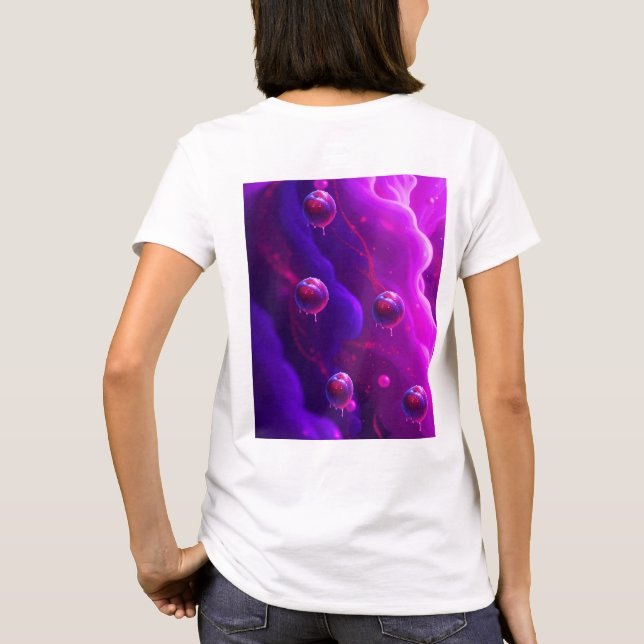 T-shirt Cascade de Prune Douce (Dos)