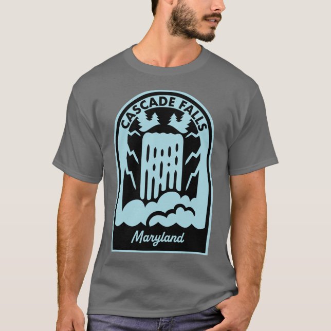 T-shirt Cascade Falls Maryland (Devant)