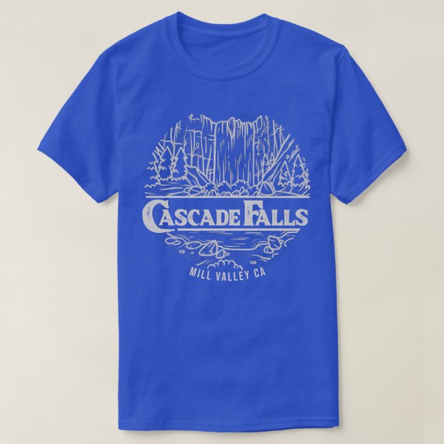 T-shirt Cascade Falls Mill Valley Californie (Design devant)