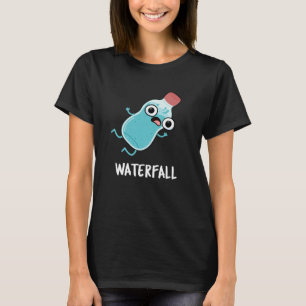T-shirt Cascade Funny Water Pun Dark BG