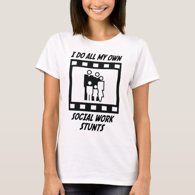 T-shirt Cascades de travail social (Devant)