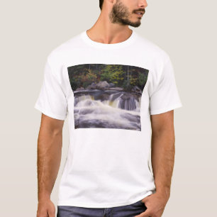 T-shirt Cascades, route de Kancamagus, blanc