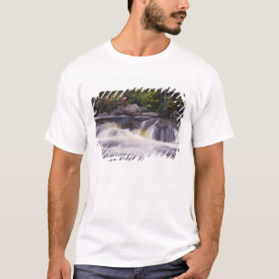 T-shirt Cascades, Route Kancamagus, Blanc