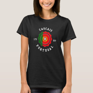 T-shirt CASCAIS Portugal Drapeau Vintage