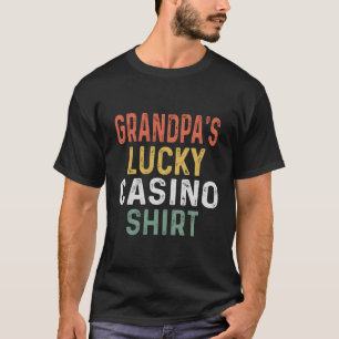 T-shirt Casino Lover Cadeaux Retro Grand'S Lucky Casino Sh