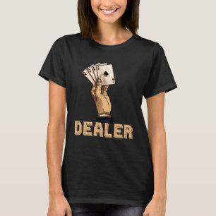 T-shirt casino pour hommes black jack dealer joueur 1