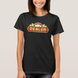 T-shirt casino pour hommes blackjack croupier joueur