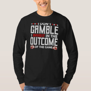 T-shirt Casino Slot Machine Carte Poker Chips Gambler Gamb