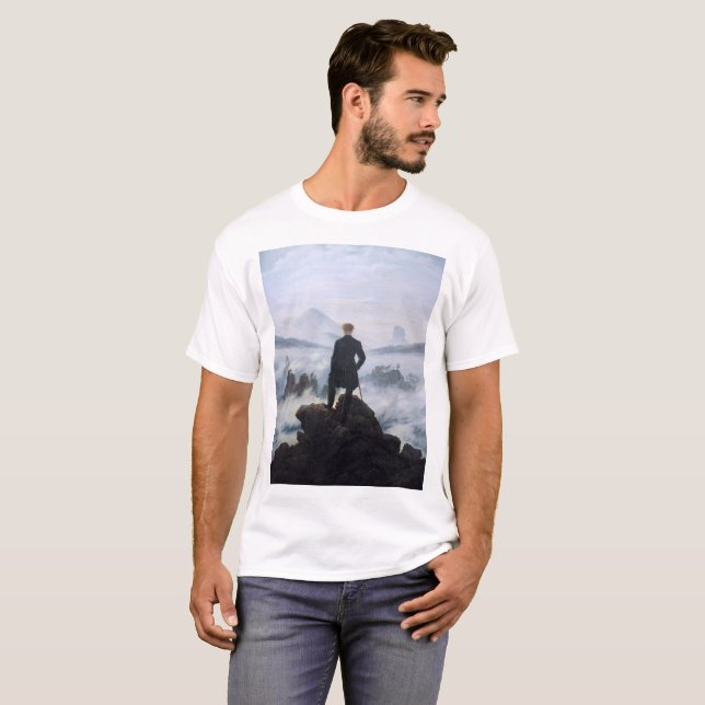 T-shirt CASPAR DAVID FRIEDRICH - Marche au-dessus de la me (Devant entier)