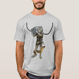 T-shirt Casque au trésor vintage plongeur avec URM d'angui